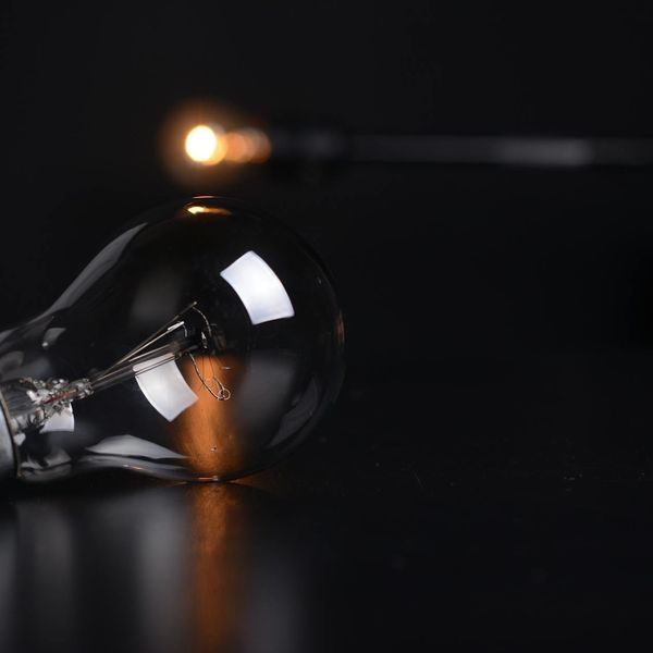 Abstract glowing light symbolizing energy and focus